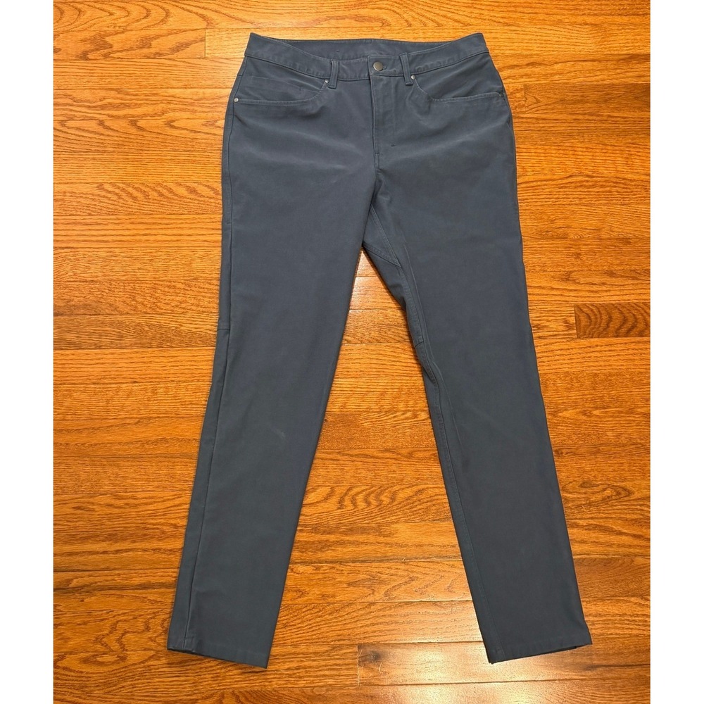 Lululemon ABC Slim Fit 5 Pocket Pants Utilitech Mens 32x31 Blue LM5ABNS Abrasion